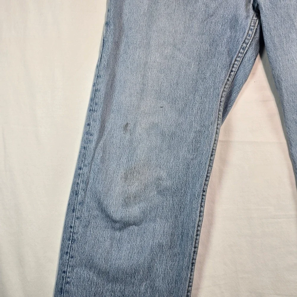 Vintage Levis 501 Jeans 36x32 Light Wash Button Fly Made in USA 1994 501-0149 - Picture 9 of 16